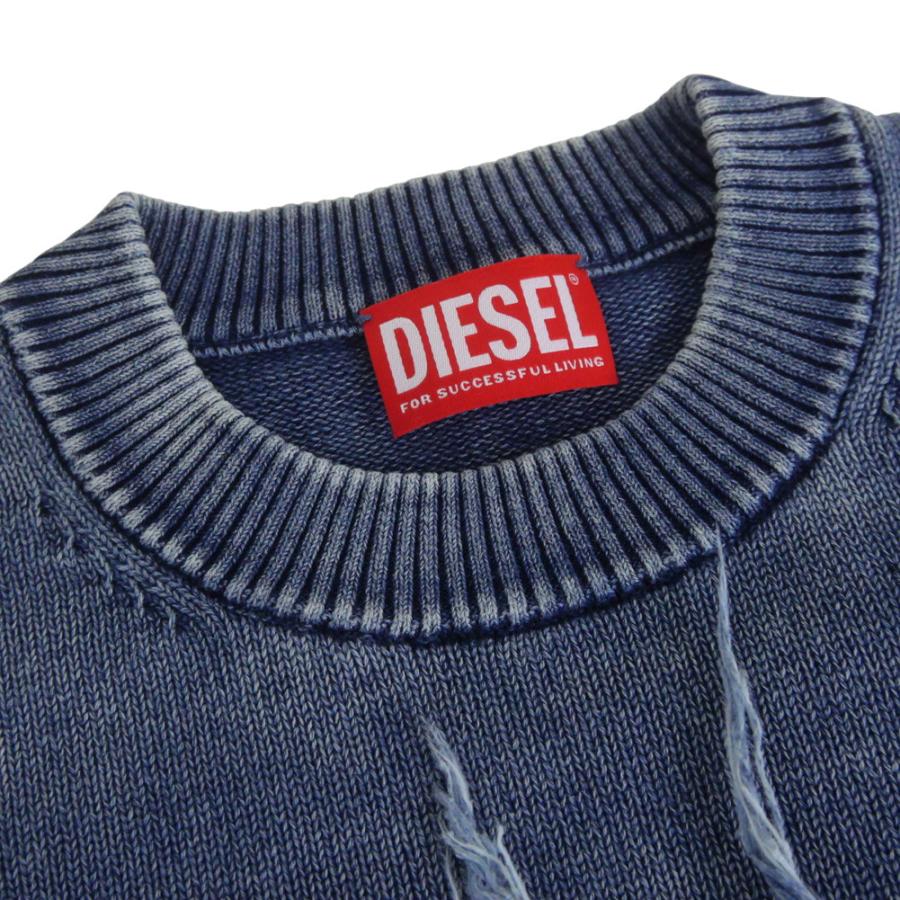 DIESEL（ディーゼル） メンズ クルーネック ニット セーター A18915