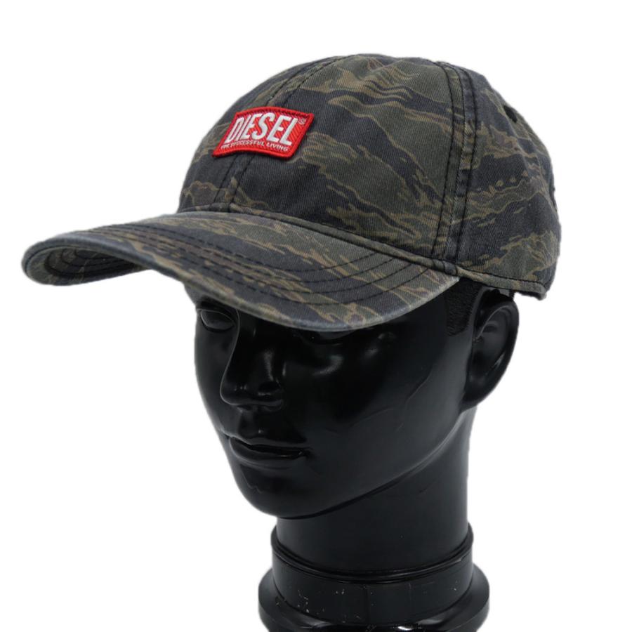 2025 秋冬新作！ DIESEL ディーゼル 帽子 メンズ レディース ユニセックス コットン 綿100％ キャップ A9453 0GIBE / C-VADO グリーン系カモフラージュ DIESEL（ディーゼル） メンズ レディース キャップ A9453 0GIBE / C
