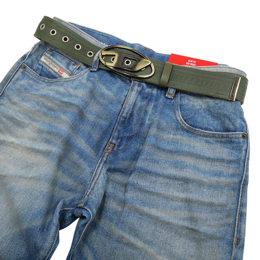 DIESEL（ディーゼル） メンズベルト X10425 P6708 / B-1DR TAPE カーキ
