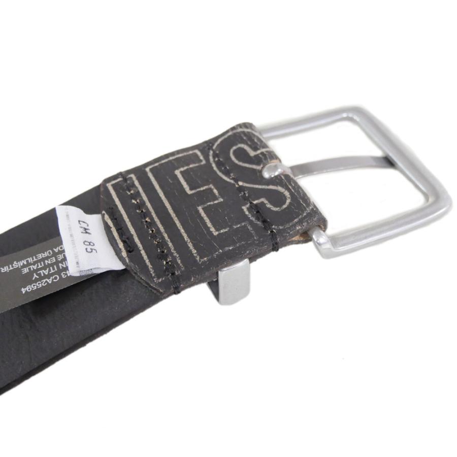 DIESEL ブラックレザーベルト サイズ90/36 新品未使用　本物 DIESEL ディーゼル ベルト レザーベルト ブラック 黒 レザー