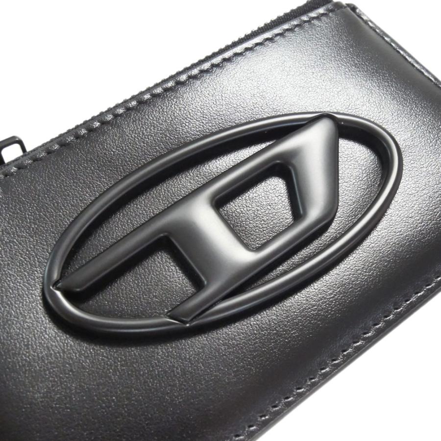 2025 秋冬新作！ DIESEL ディーゼル カードケース メンズ ケース X10290 PR818 / HOLI-D CARD HOLDER III ブラック DIESEL（ディーゼル） メンズカードケース/コインケース X10290 PR818