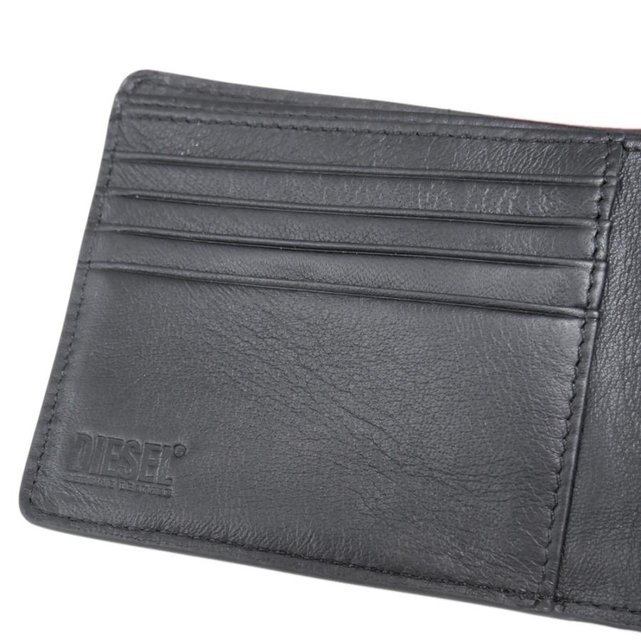 DIESEL ディーゼル メンズ二つ折り財布（小銭入れ付き） X10420