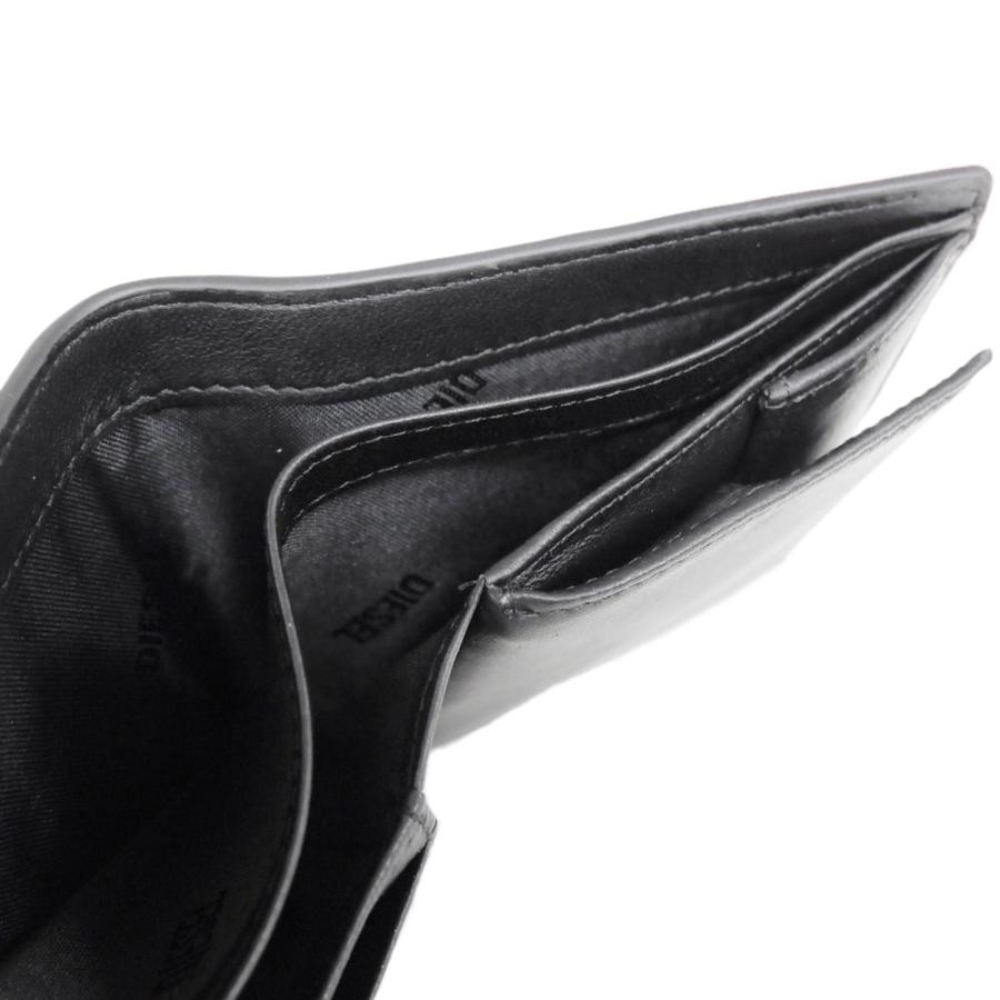 DIESEL ディーゼル メンズ二つ折り財布（小銭入れ付き） X10420