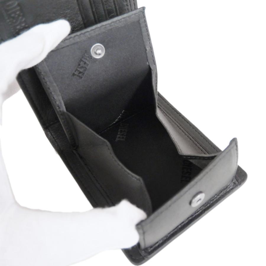 DIESEL ディーゼル メンズ二つ折り財布（小銭入れ付き） X10420