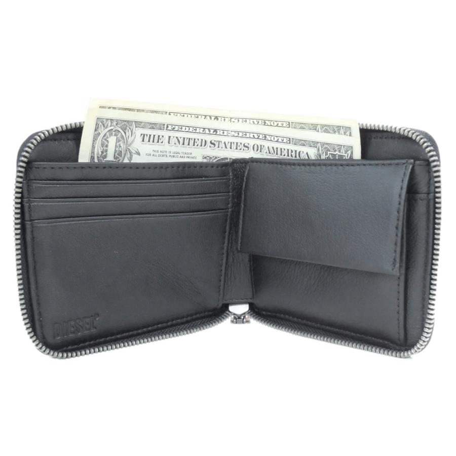 DIESEL ディーゼル メンズ二つ折り財布（小銭入れ付き） X10007