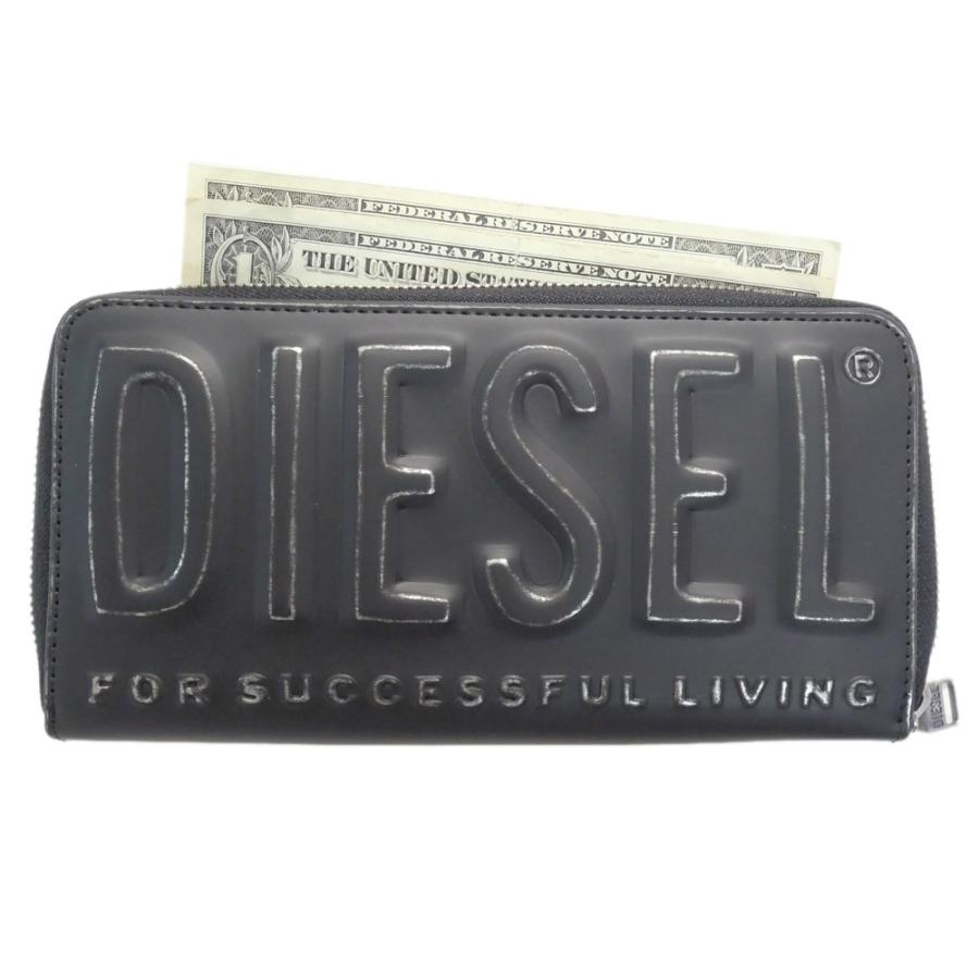 DIESEL（ディーゼル） メンズラウンドファスナー長財布（小銭入れ付き