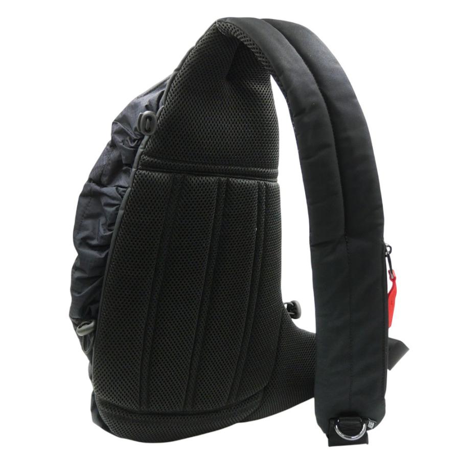 DIESEL(ディーゼル) ボディーバック X10054P6872 Men's Zip-D-Sling bag in check-jacquard shell | Black | Diesel