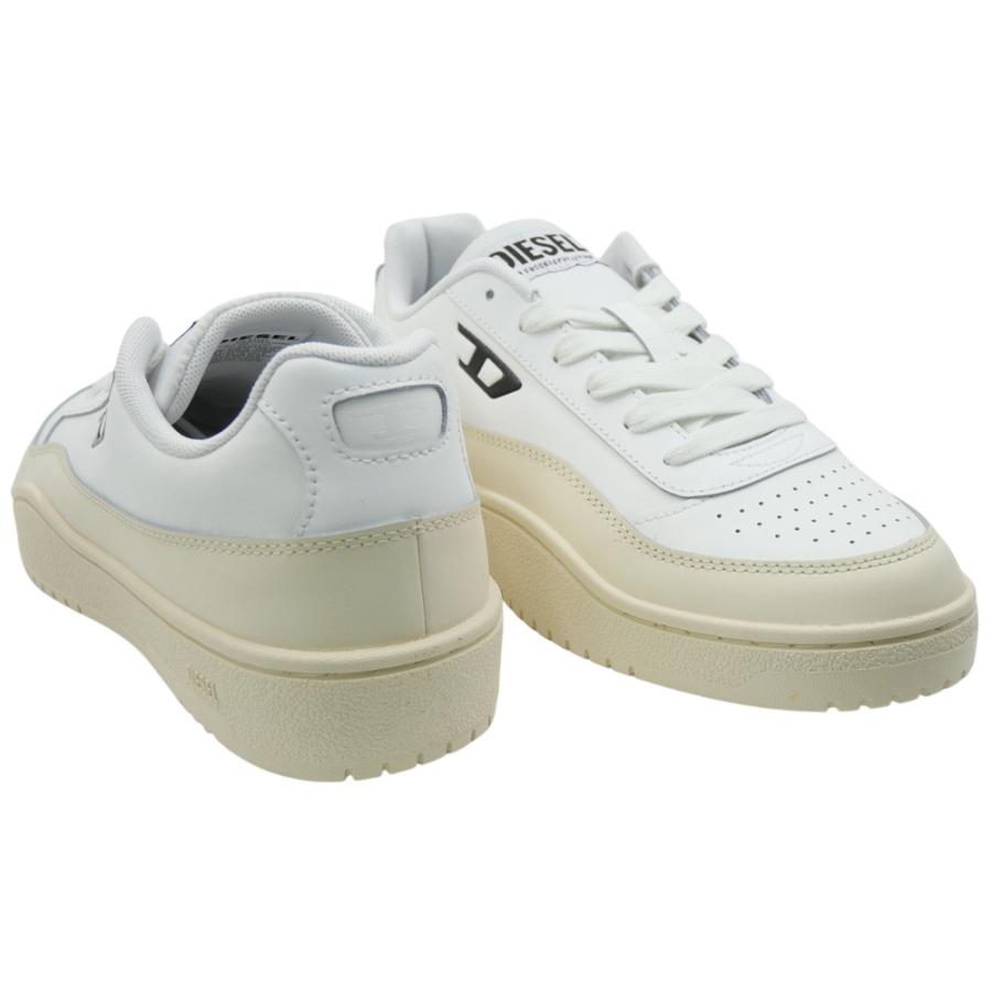 DIESEL ディーゼル メンズ スニーカー 靴 シューズ ローカット Y03608 P5576 / S-TRACKER-D LOW ホワイト×アイボリー 定番人気商品 DIESEL（ディーゼル） メンズローカットスニーカー Y03608 P5576 / S