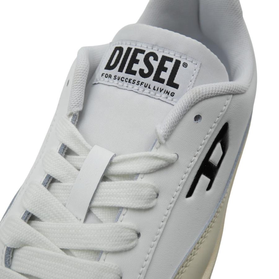 DIESEL ディーゼル メンズ スニーカー 靴 シューズ ローカット Y03608 P5576 / S-TRACKER-D LOW ホワイト×アイボリー 定番人気商品 DIESEL（ディーゼル） メンズローカットスニーカー Y03608 P5576 / S