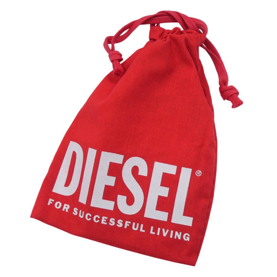 2025 秋冬新作！ DIESEL ディーゼル キーリング レディース キーホルダー X10419 P6255 / MULTI II ブラック DIESEL（ディーゼル） レディースキーリング/キーホルダー X10419