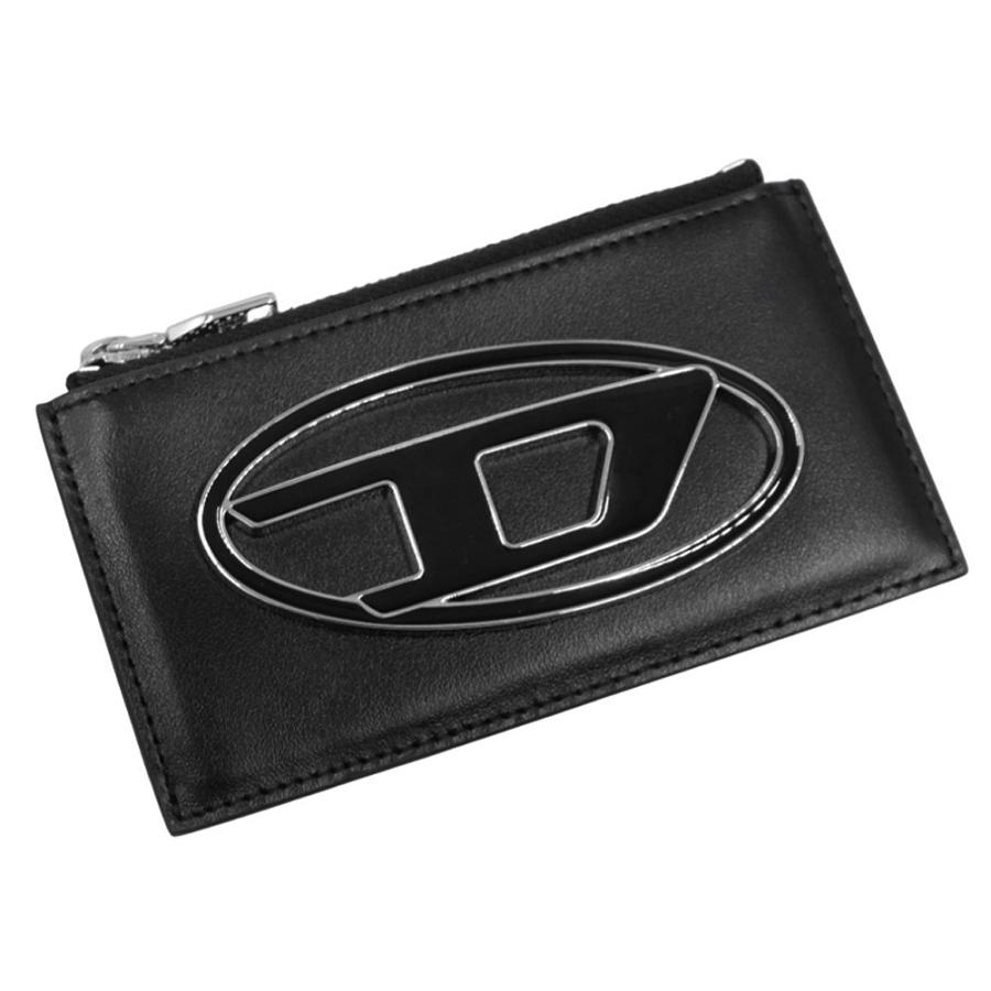 DIESEL ディーゼル カードケース レディース ケース X10270 PR818 / 1DR CARD HOLDER III ブラック 定番人気商品 DIESEL（ディーゼル） レディースカードケース/コインケース X10270