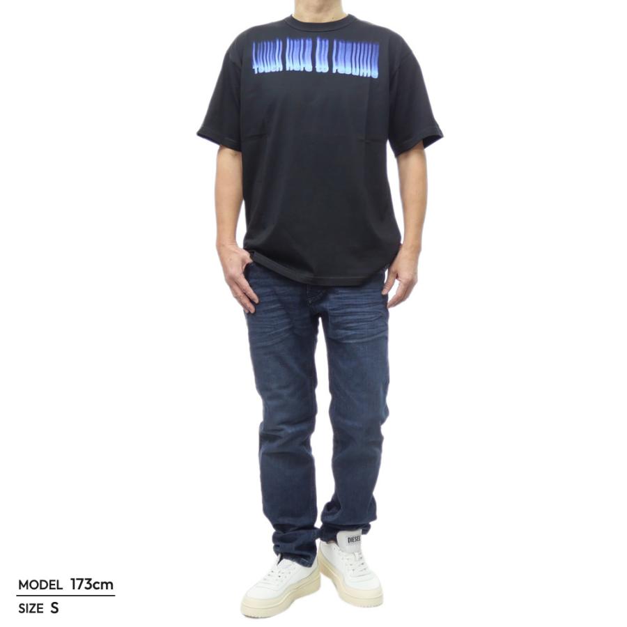 DIESEL（ディーゼル） メンズ クルーネック Tシャツ A16616 0AKAK / T