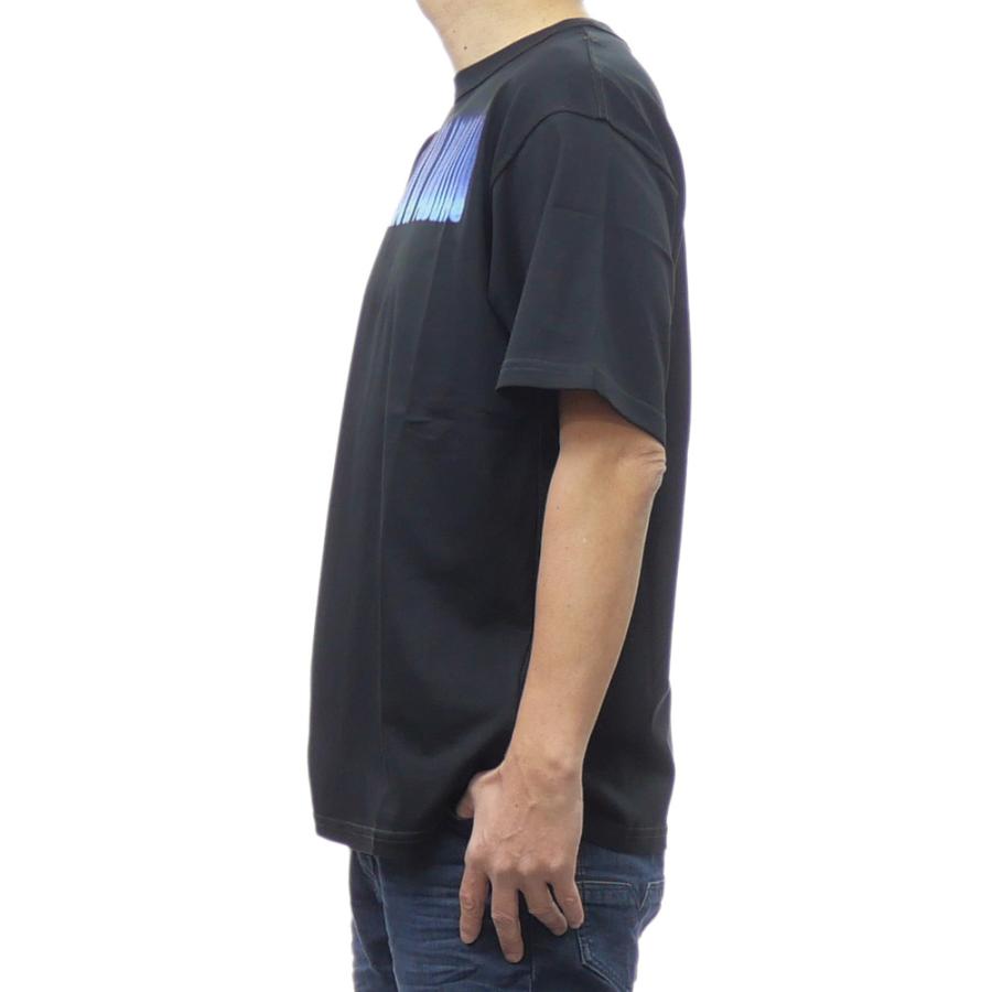 DIESEL ブラック クルーネック Tシャツ L DIESEL ディーゼル メンズクルーネックTシャツ A16616 0AKAK / T