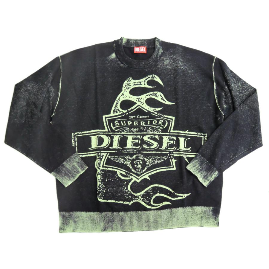 DIESEL（ディーゼル） メンズ クルーネック ニット セーター A17507