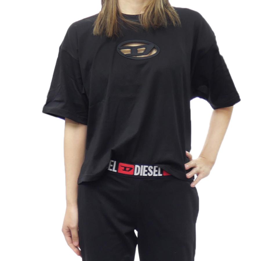 その他 DIESEL A15096 0NIAX DIESEL ディーゼル レディースクルーネックTシャツ A15096 0NIAX