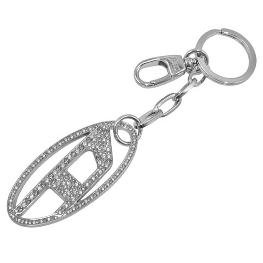 DIESEL フック付きキーホルダー シルバー DIESEL ディーゼル レディースキーリング/キーホルダー X09691