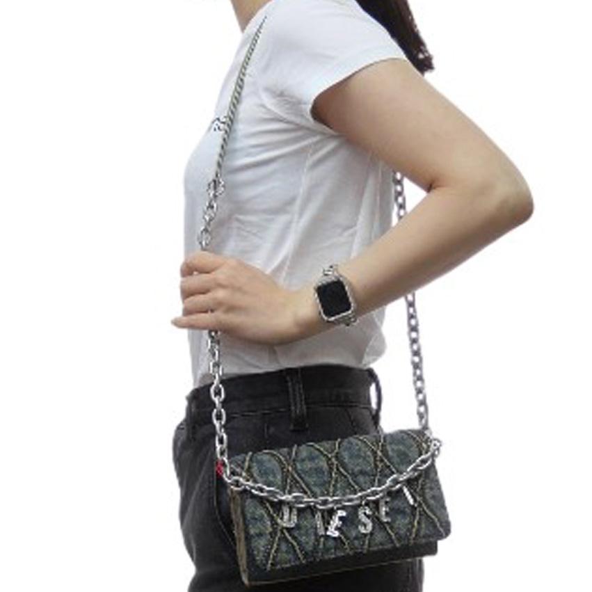 【新品未使用】DIESEL charmD wallet strap CHARM-D WALLET STRAP ウォレットバッグ｜マルチカラー