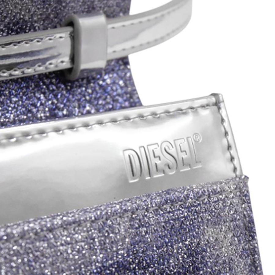 セールSS DIESEL ディーゼル 財布 レディース （小銭入れ付き） X09809 P2197 / 1DR WALLET STRAP パープル×シルバー DIESEL（ディーゼル） レディース財布（小銭入れ付き） X09809 P2197