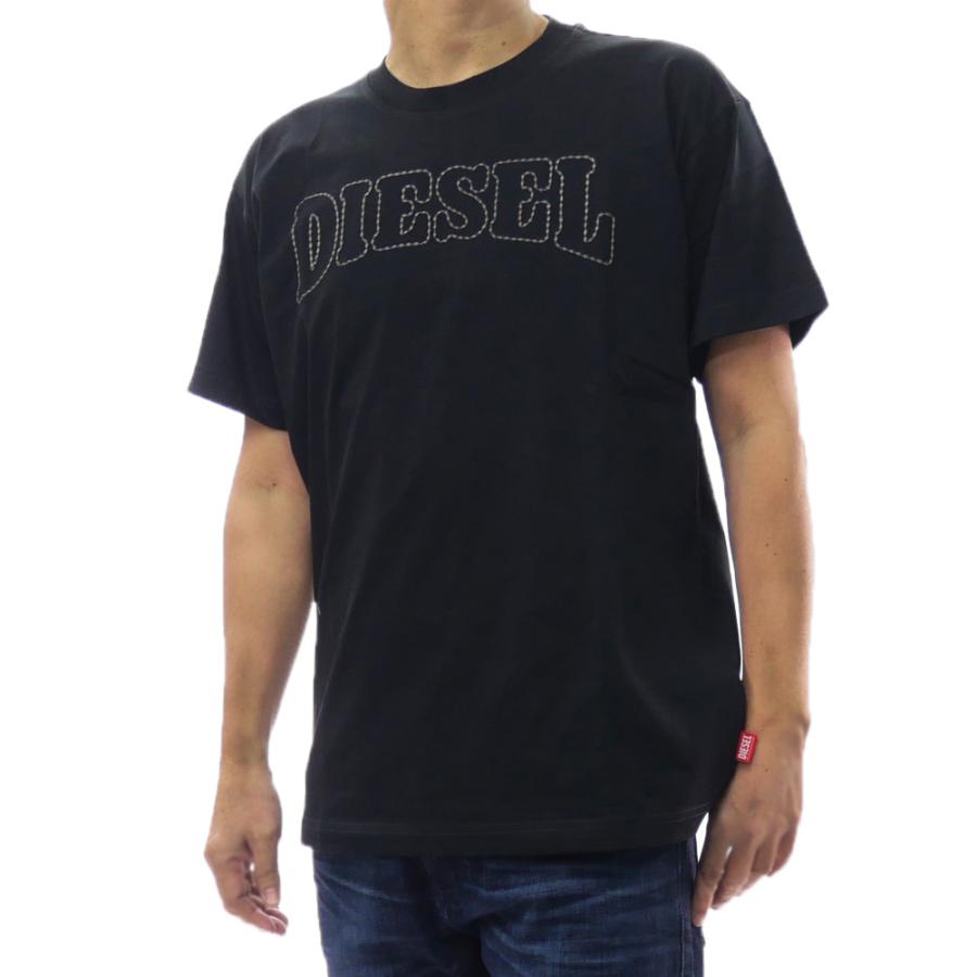 DIESEL ブラック Tシャツ s DIESEL（ディーゼル） メンズクルーネックTシャツ A20977 0PLAT / T