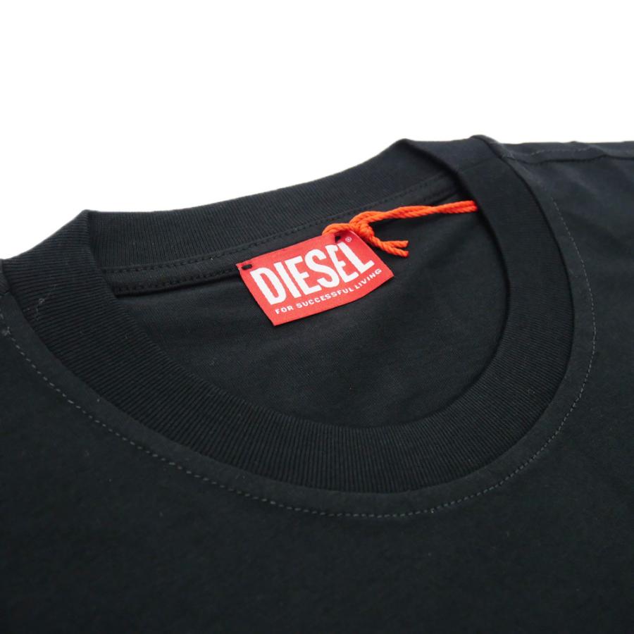 DIESEL ロゴクルーネックTシャツ DIESEL（ディーゼル） メンズ ボックスロゴ クルーネック 半袖 Tシャツ