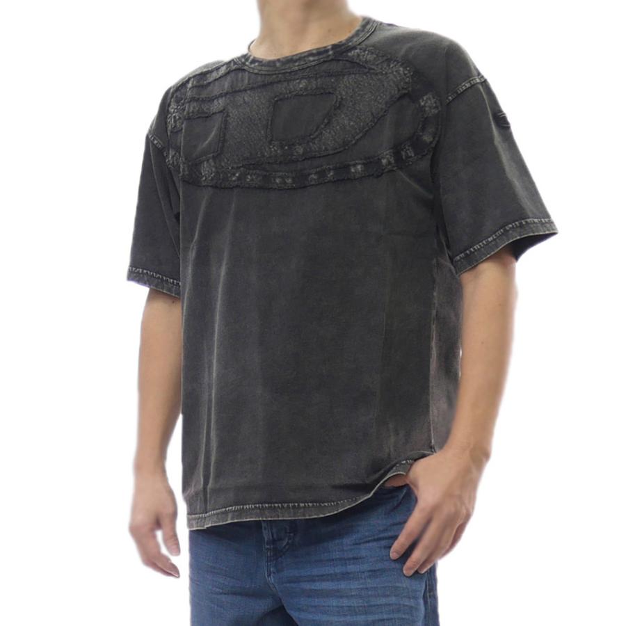 DIESEL ディーゼル ダメージ加工 Tシャツ XL グレー グランジ y2K DIESEL（ディーゼル） メンズクルーネックTシャツ A19545 0HGBX / T