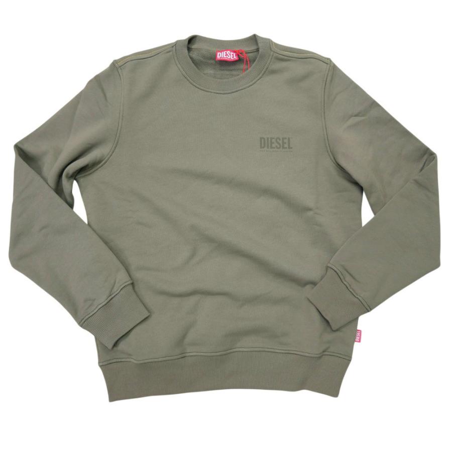 DIESEL ディーゼル メンズトレーナー A19986 0EGEN / S-GINN-V1 カーキ 2026春夏新作_4