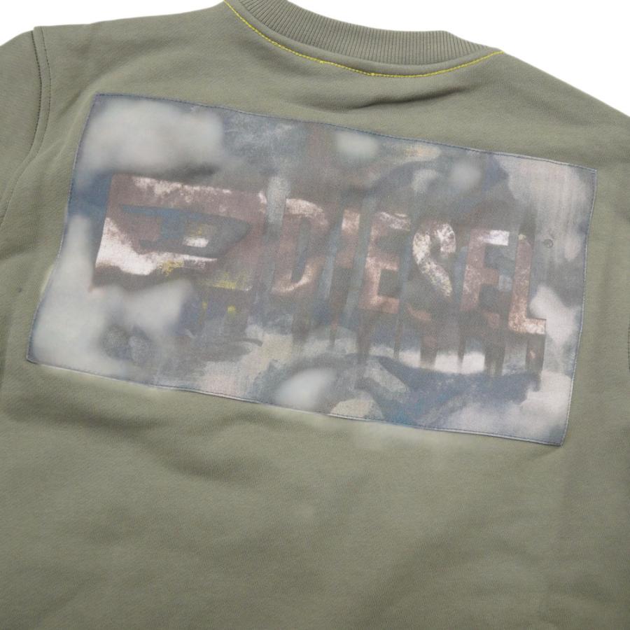 DIESEL ディーゼル メンズトレーナー A19986 0EGEN / S-GINN-V1 カーキ 2026春夏新作_8