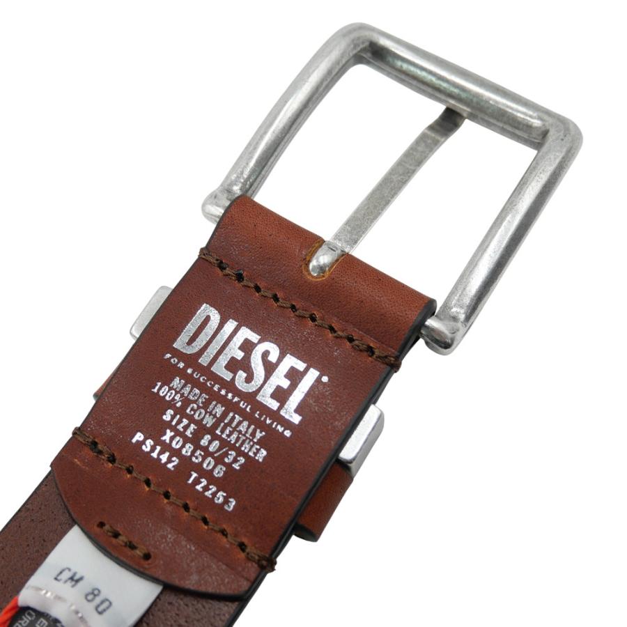 DIESEL（ディーゼル） メンズレザーベルト X08506 PS142 / B-VISIBLE