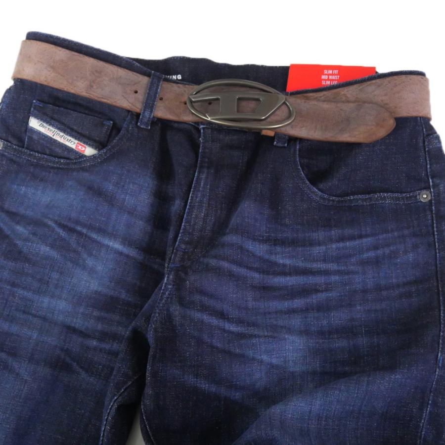 DIESEL（ディーゼル） メンズ レディースレザーベルト X08516 P8797