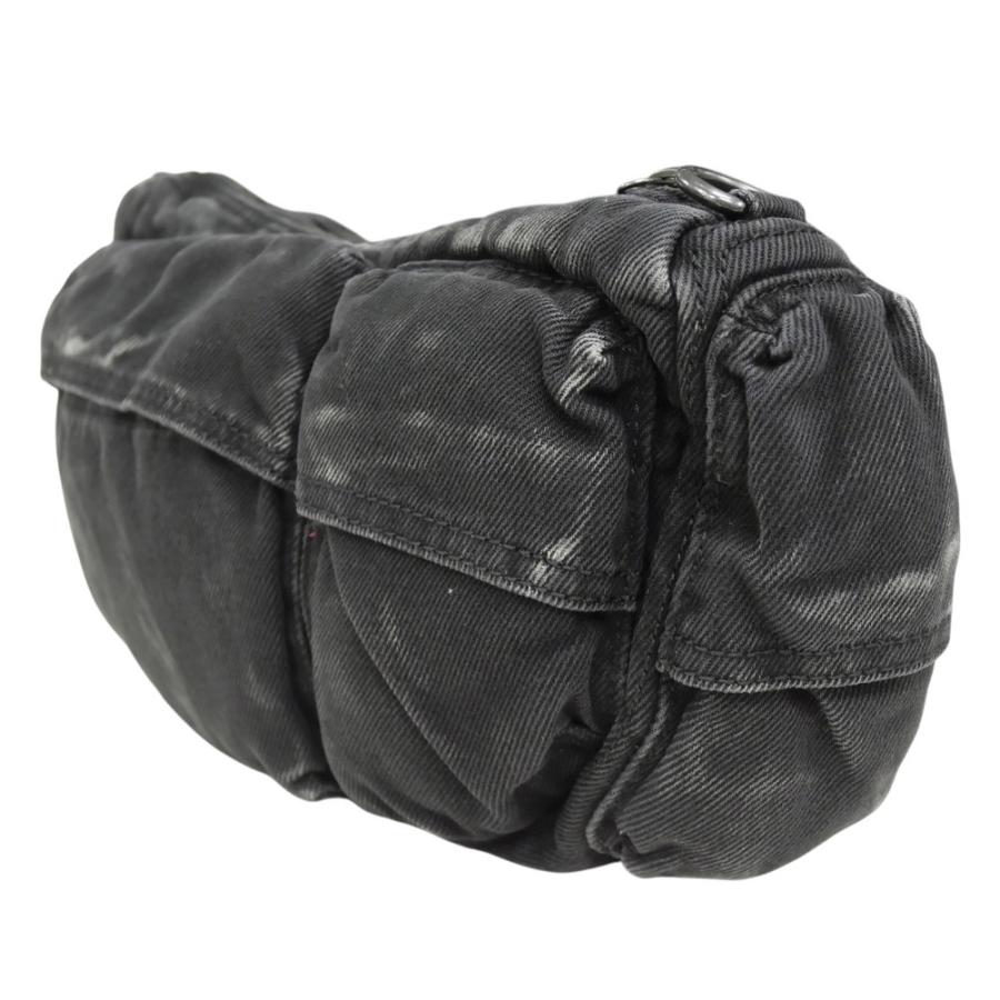 DIESEL ディーゼル メンズショルダーバッグ X10220 P4485 / MULTI-PKTS SHOULDER ブラック 定番人気商品の画像