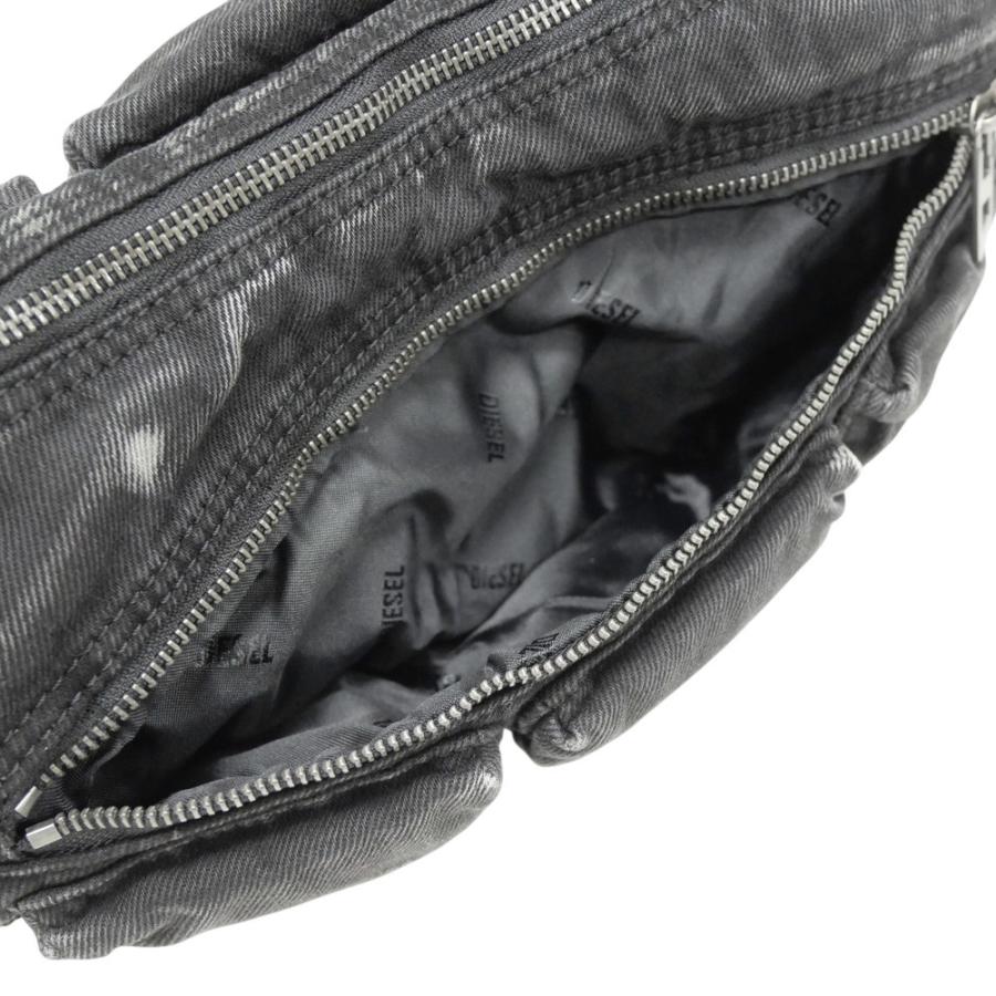 DIESEL ディーゼル メンズショルダーバッグ X10220 P4485 / MULTI-PKTS SHOULDER ブラック 定番人気商品の画像