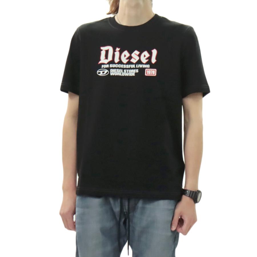 DIESEL（ディーゼル） メンズ クルーネック Tシャツ A14789 0GRAI/T 