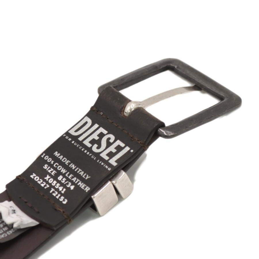 DIESEL（ディーゼル） メンズ レザーベルト X5541 Z0227/B-GUARANTEE