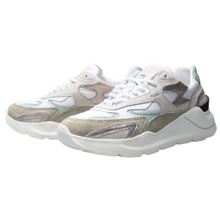 旧作お買い得セール！ D.A.T.E. デイト スニーカー レディース シューズ 靴 ローカット W401-FG-NY / FUGA NYLON クリーム D.A.T.E. デイト レディースローカットスニーカー W401-FG-NY / FUGA