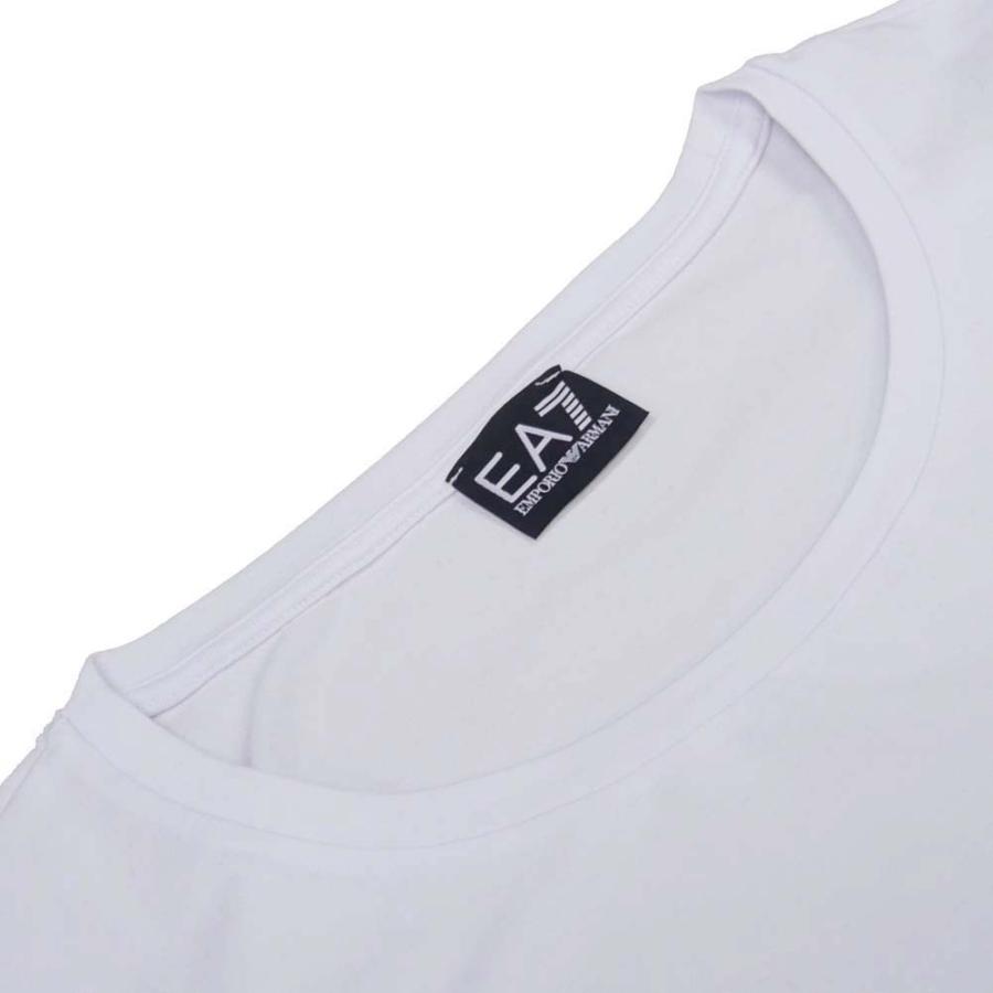 EMPORIO ARMANI エンポリオアルマーニ EA7 レディースクルーネックTシャツ 3KTT39 TJ6SZ ホワイト｜tre-style｜03
