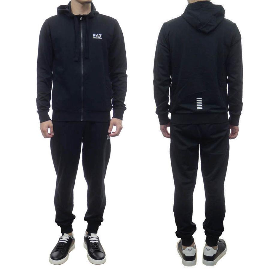 未使用品 Emporio Armani エンポリオアルマーニ Ea7 メンズセットアップスウェット 8npv80 Pj05z ブラック 22春夏新作 Gestoci Ci