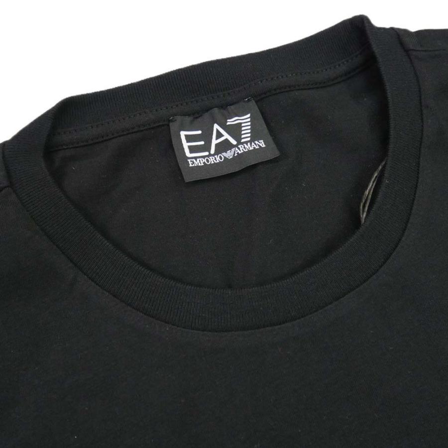 EMPORIO ARMANI エンポリオアルマーニ EA7 メンズクルーネックTシャツ 6RPT06 PJNVZ ブラック｜tre-style｜03