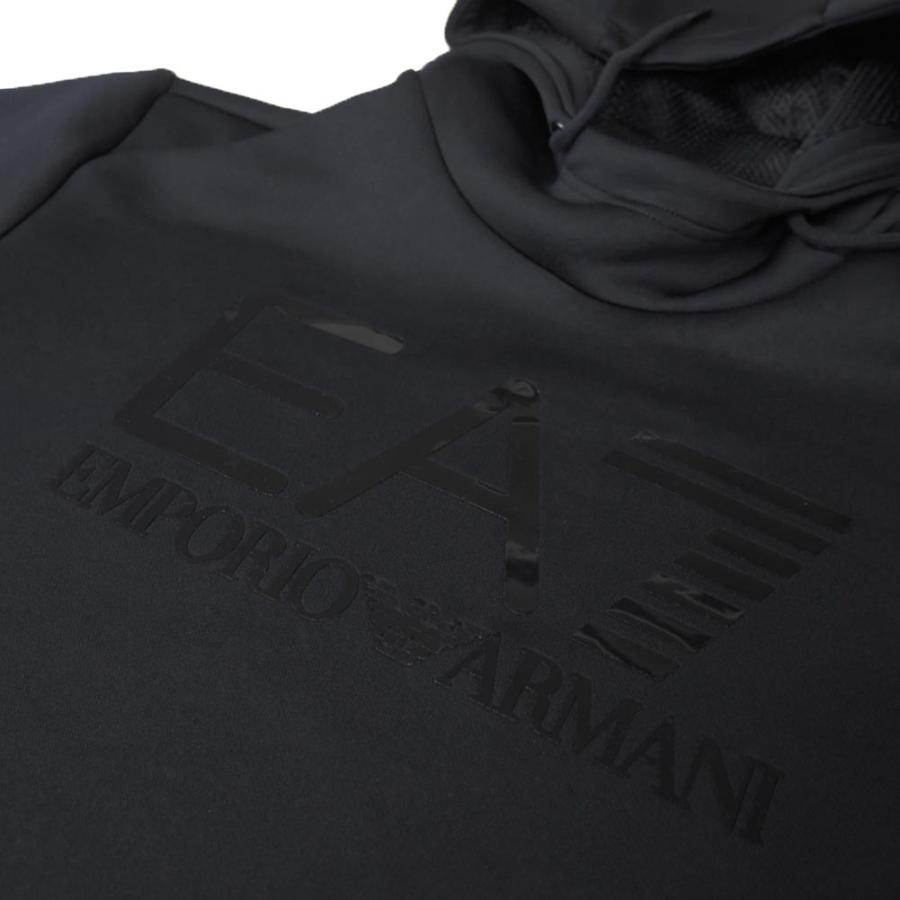 EMPORIO ARMANI エンポリオアルマーニ EA7 メンズプルオーバーパーカー 6RPM18 PJHFZ ブラック｜tre-style｜04
