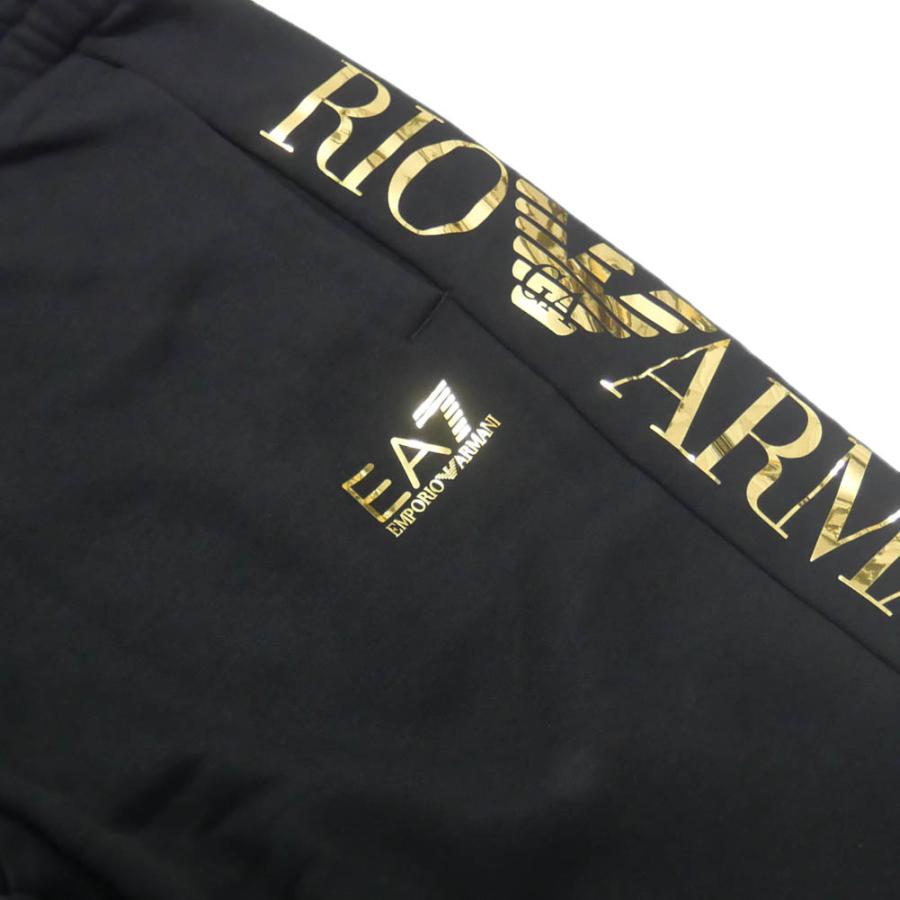 EMPORIO ARMANI エンポリオアルマーニ EA7 メンズスウェットパンツ 6RPP96 PJHLZ ブラック｜tre-style｜05