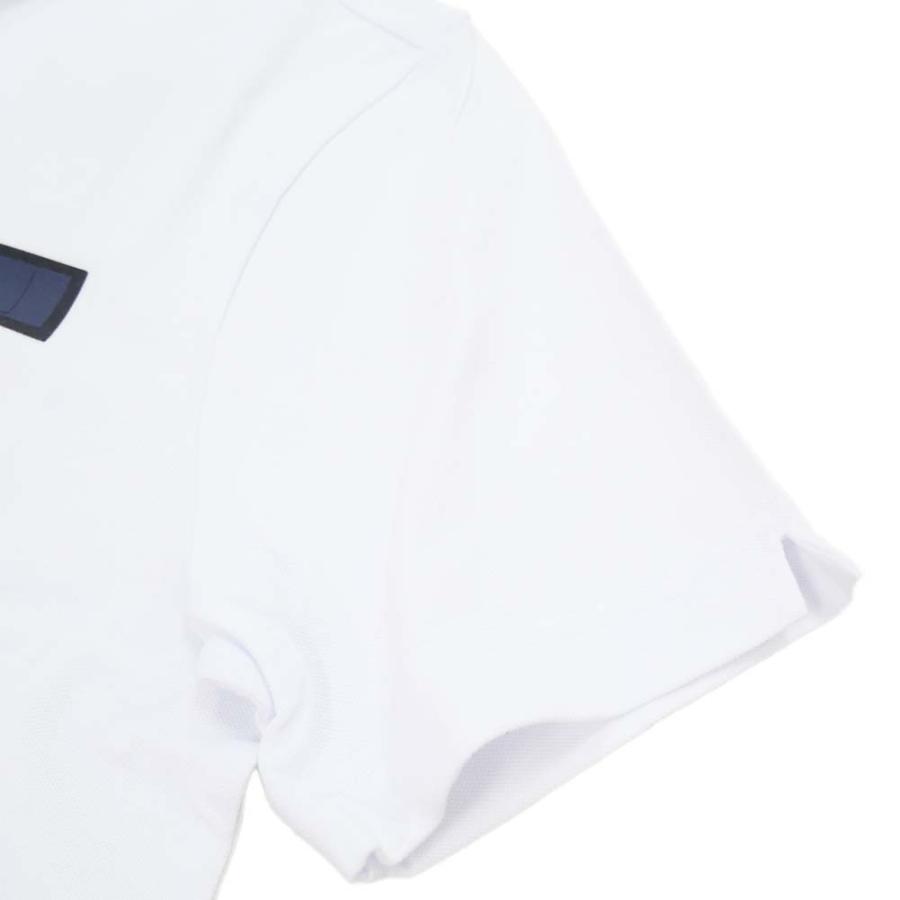 EMPORIO ARMANI エンポリオアルマーニ EA7 メンズ鹿の子ポロシャツ 3RPF25 PJ04Z ホワイト｜tre-style｜05