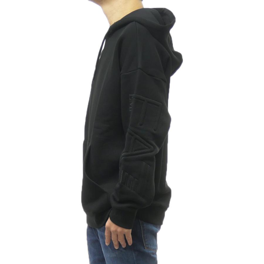 旧作お買い得セール！ EMPORIO ARMANI エンポリオアルマーニ EA7 パーカー メンズ プルオーバー コットン 綿100％ 6DUM15 PJOPZ ブラック EMPORIO ARMANI エンポリオアルマーニ EA7 メンズプルオーバーパーカー