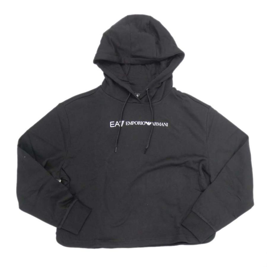 EMPORIO ARMANI エンポリオアルマーニ EA7 レディースプルオーバーパーカー 3DTM03 TJSYZ ブラック EMPORIO ARMANI エンポリオアルマーニ EA7 レディースプル