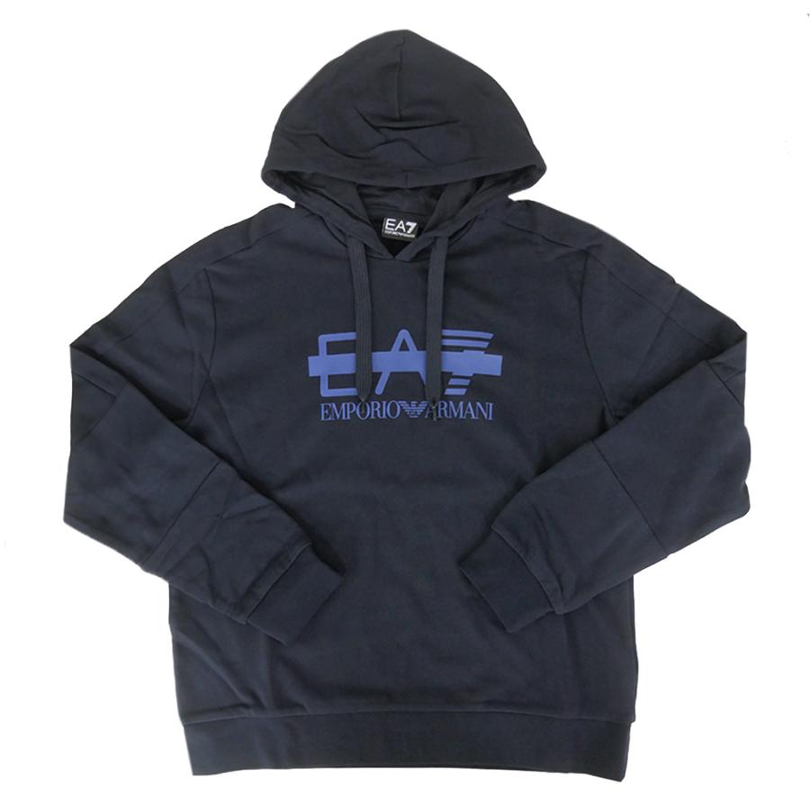 エンポリオ　アルマーニ EA7 クロップドパーカー　ネイビー EMPORIO ARMANI エンポリオアルマーニ EA7 メンズプルオーバーパーカー