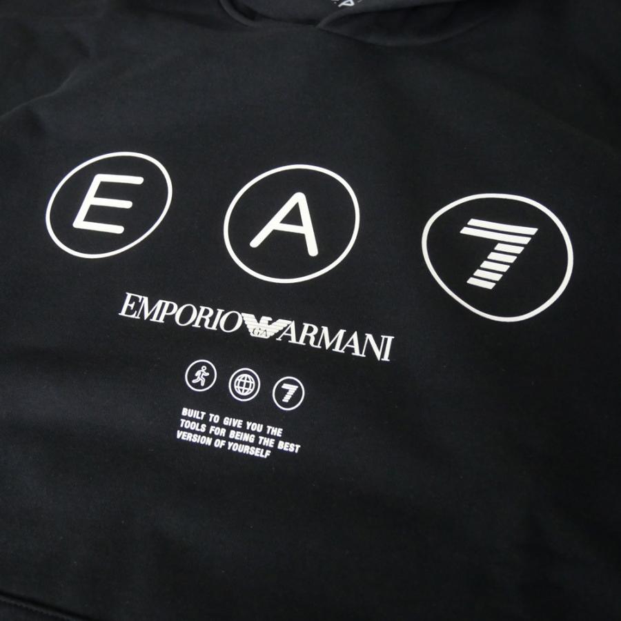 EMPORIO ARMANI エンポリオアルマーニ EA7 メンズプルオーバーパーカー 7M000978 AF17787 ブラック_6