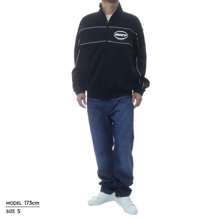 2025 秋冬新作！ EMPORIO ARMANI エンポリオアルマーニ EA7 メンズ トラックジャケット 7M000985 AF12660 ブラック EMPORIO ARMANI エンポリオアルマーニ EA7 メンズトラックジャケット