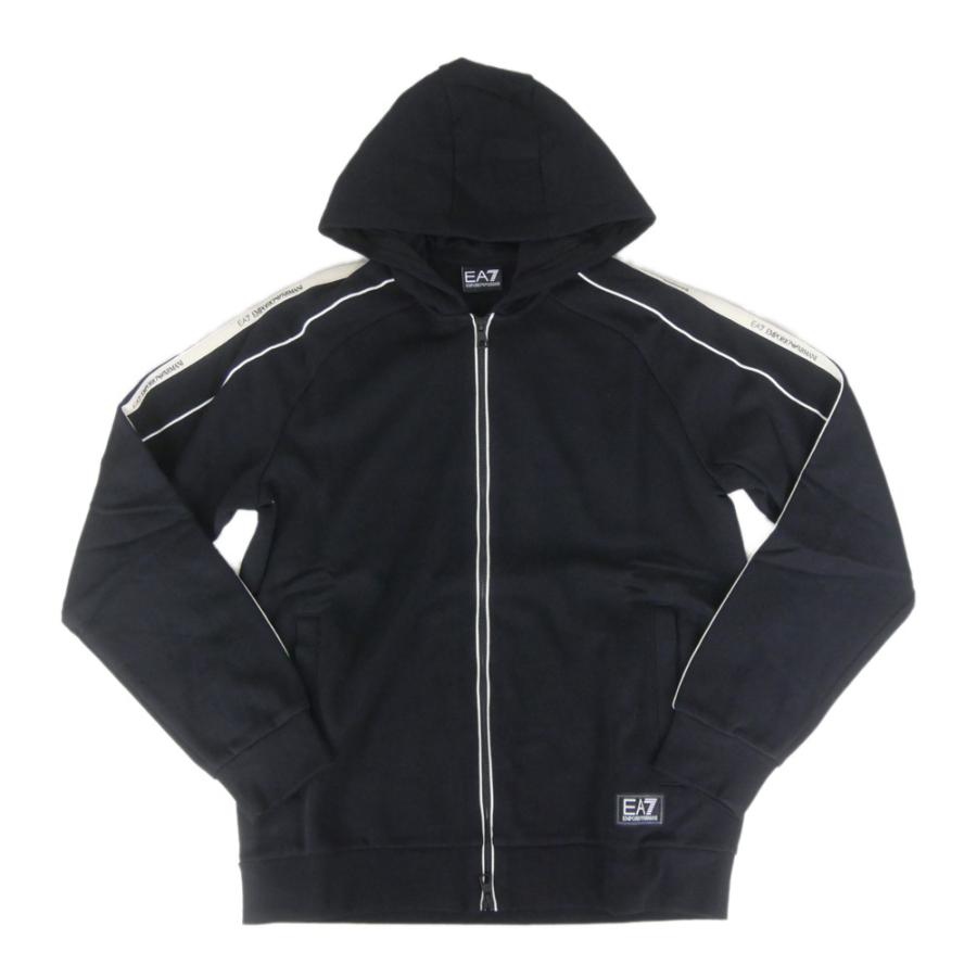 EMPORIO ARMANI エンポリオアルマーニ EA7 メンズジップアップパーカー 7M000973 AF10377 ブラック_4