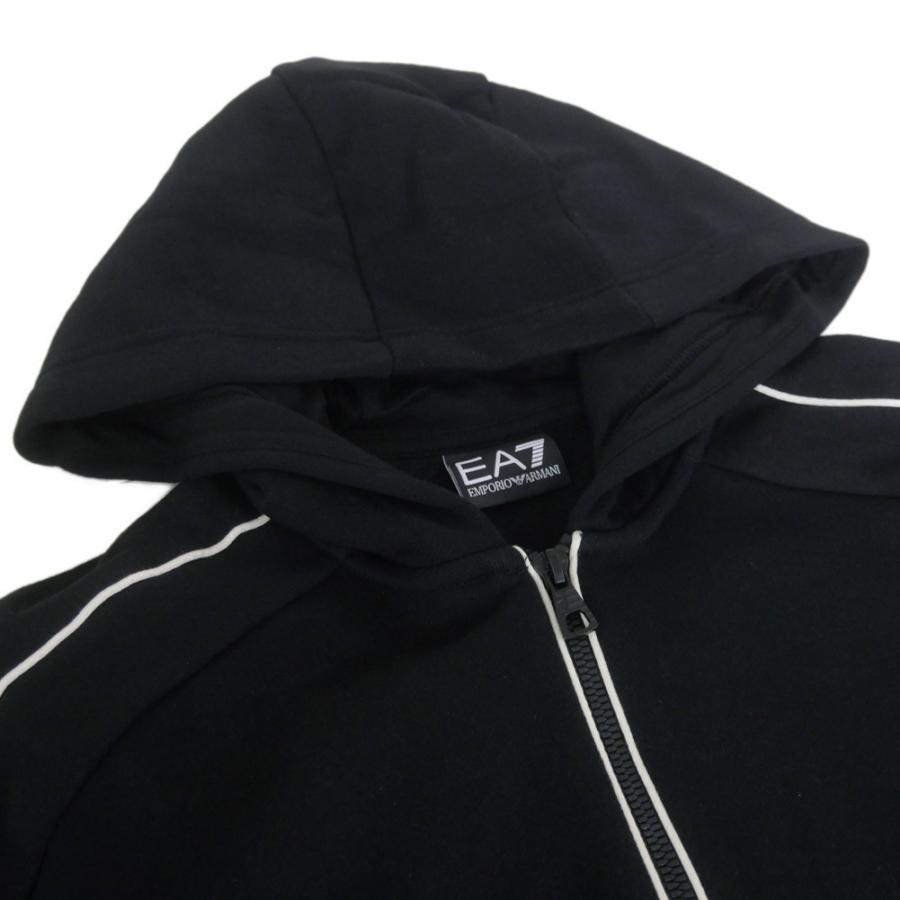 EMPORIO ARMANI エンポリオアルマーニ EA7 メンズジップアップパーカー 7M000973 AF10377 ブラック_5