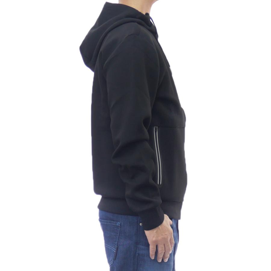 2025 秋冬新作！ EMPORIO ARMANI エンポリオアルマーニ EA7 パーカー メンズ ジップアップ 8NPM20 PJ4EZ ブラック EMPORIO ARMANI エンポリオアルマーニ EA7 メンズジップアップパーカー
