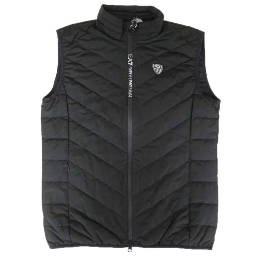 EA7 Emporio Armani ダウンベスト ブラック EMPORIO ARMANI エンポリオ アルマーニ EA7 ダウン ダウンベスト