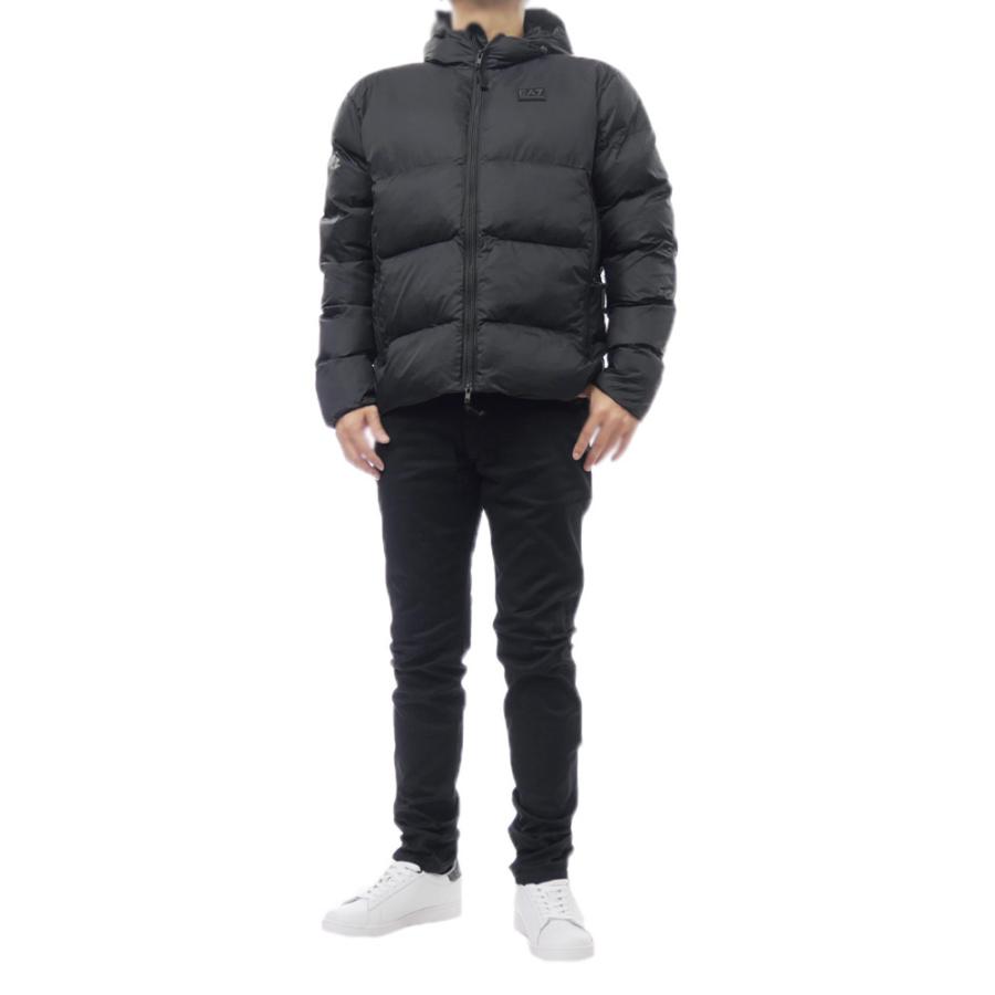 2025 秋冬新作！ EMPORIO ARMANI エンポリオアルマーニ EA7 メンズ 中綿ブルゾン 7M000694 AF15956 ブラック EMPORIO ARMANI エンポリオアルマーニ EA7 メンズ中綿ブルゾン